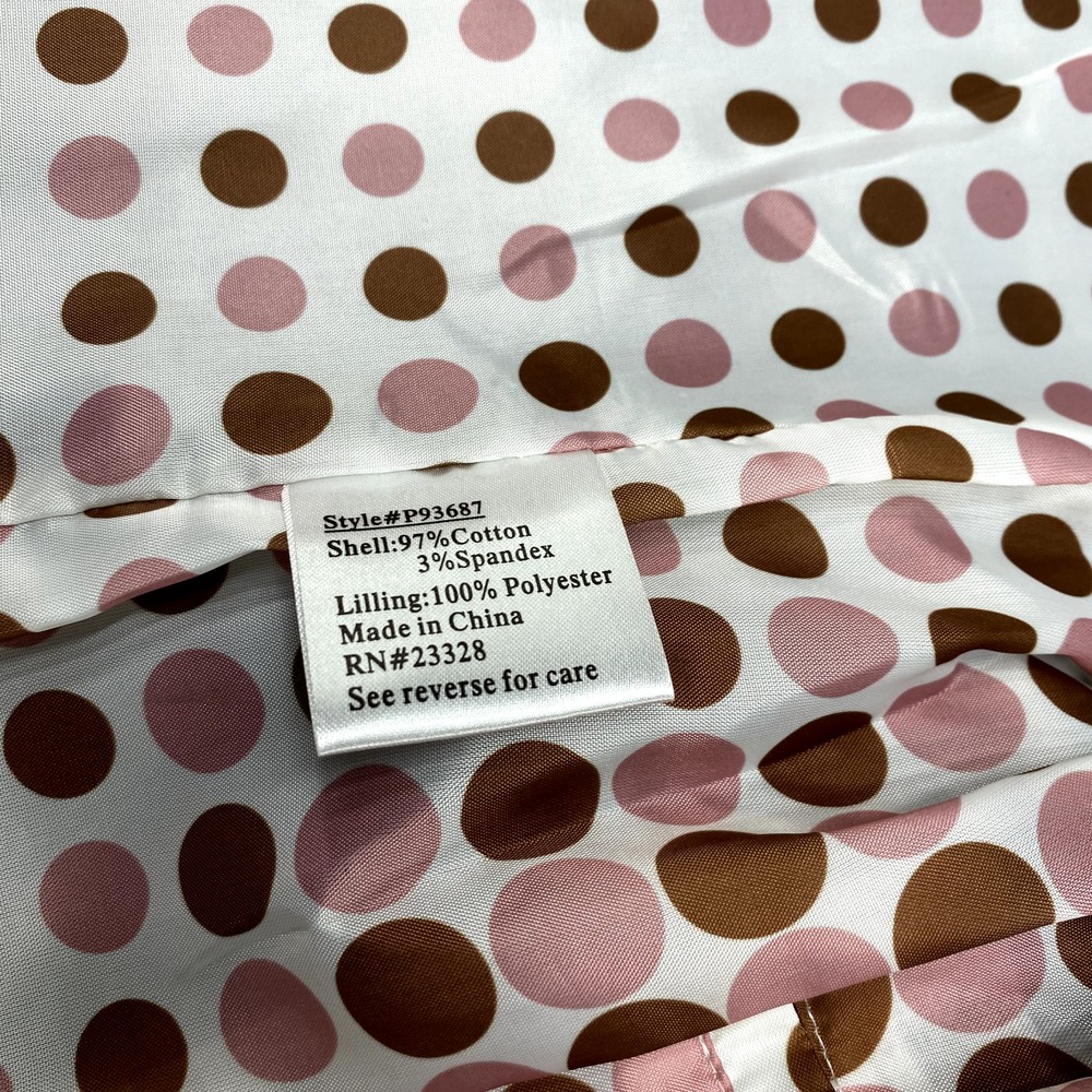 Pendleton Coat Womens 4 Long Red Parka Jacket Button Up Polka Dot Lining‎ Rain - Picture 12 of 12